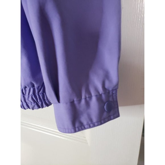 Casual Club All Around the World VINTAGE Windbreaker Jacket purple & Aqua Large - Picture 8 of 9